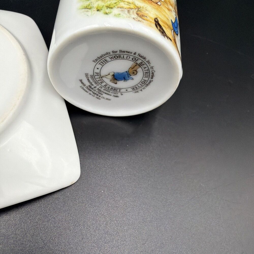 2010 Peter Rabbit Tea Party Set for Two Beatrix Potter. Made/England. Good Cond. - Picture 14 of 16